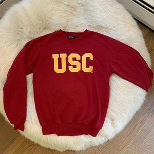 USC Trojans Heritage red and gold crewneck